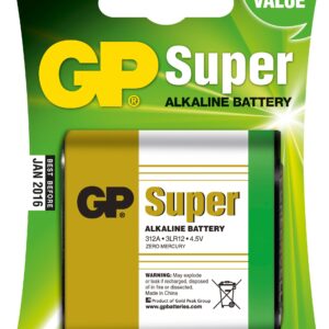 Blister 1 Batteria 4,5V GP Super 312A  3LR12 GP BATTERIES