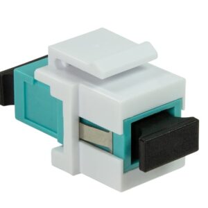 Giunto Fibra LWL SC per Installazione Keystone Verde Acqua e Bianco LOGILINK