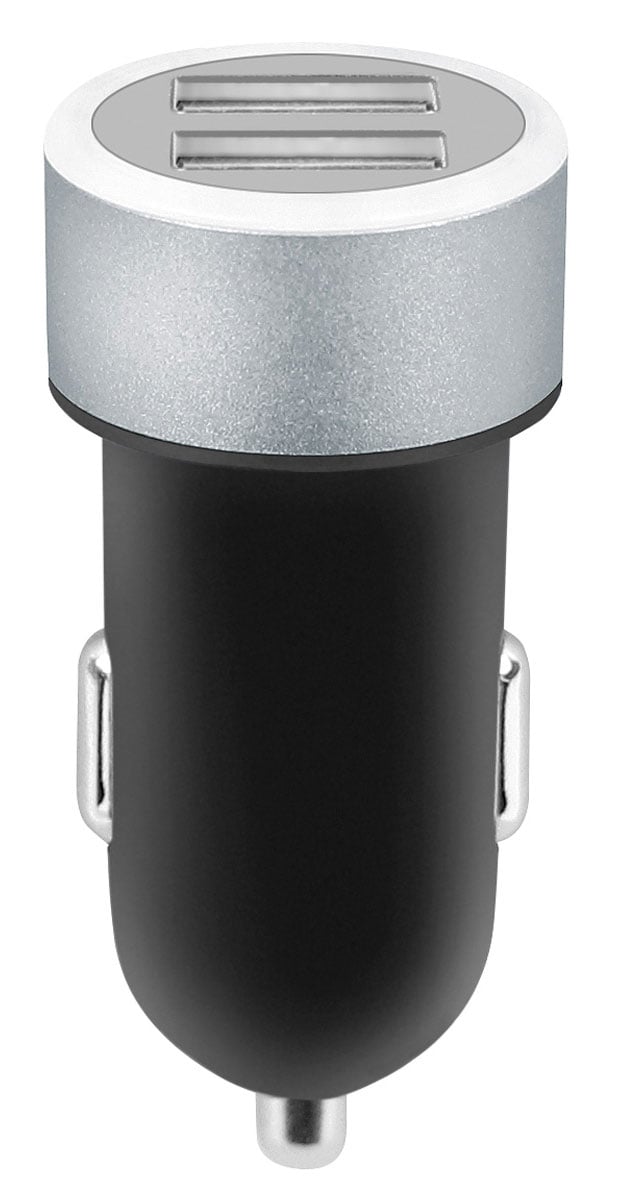 Caricatore da Auto 2 USB con uscita 2,4A Nero FONTASTIC