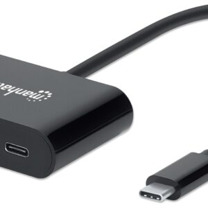 Adattatore Convertitore USB-C&trade; M a DisplayPort F con Power Delivery MANHATTAN
