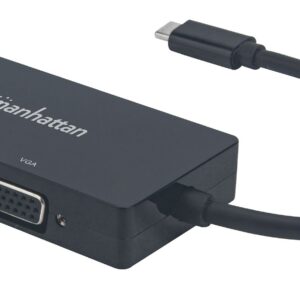 Convertitore Audio Video USB-C&trade; 3-in-1 Multiporta HDMI DVI VGA MANHATTAN