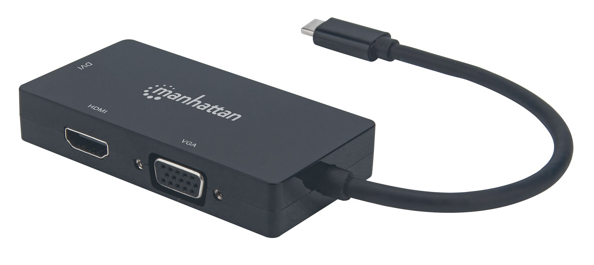 Convertitore Audio Video USB-C™ 3-in-1 Multiporta HDMI DVI VGA MANHATTAN