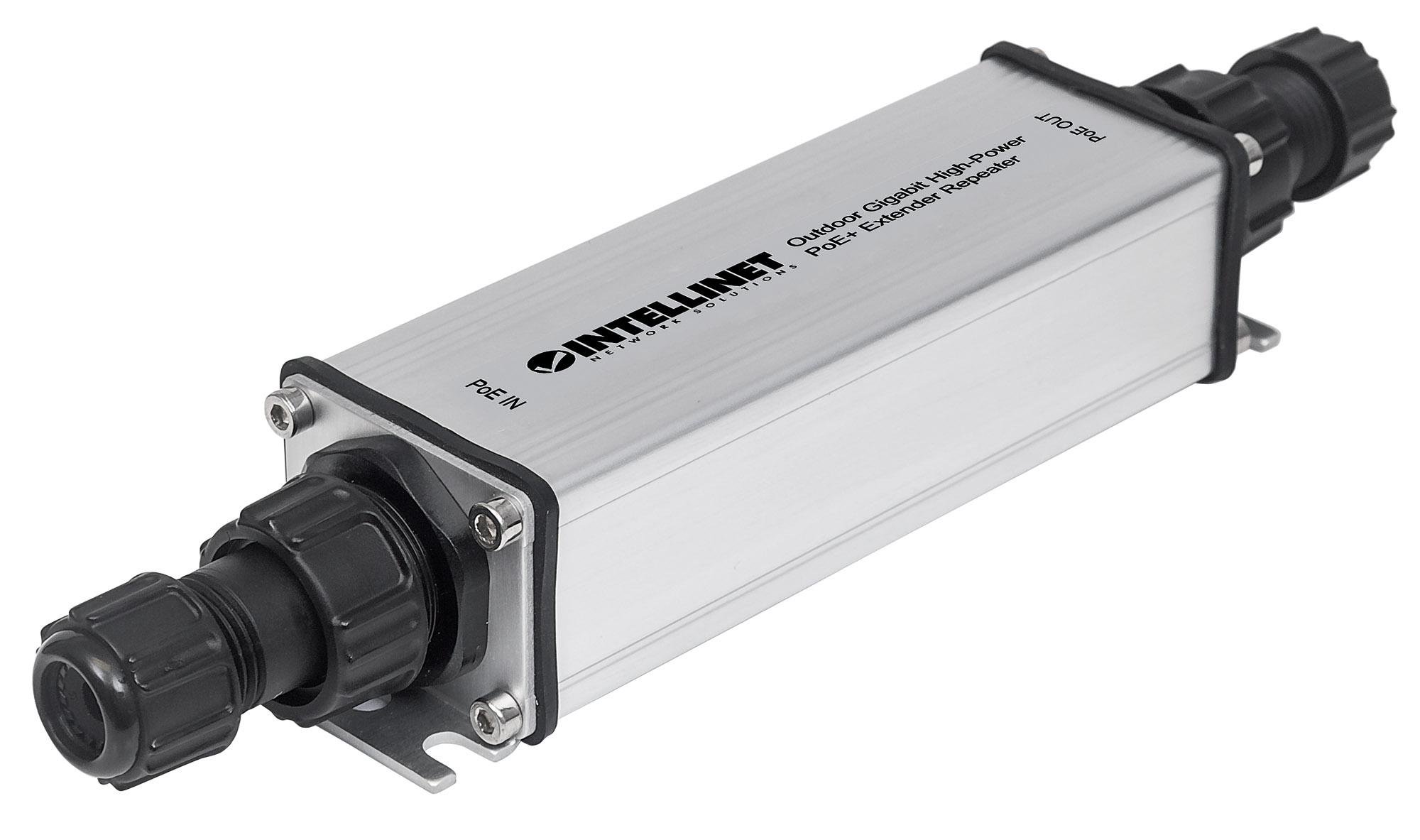 Extender Repeater PoE+ Gigabit High-Power per Esterno INTELLINET