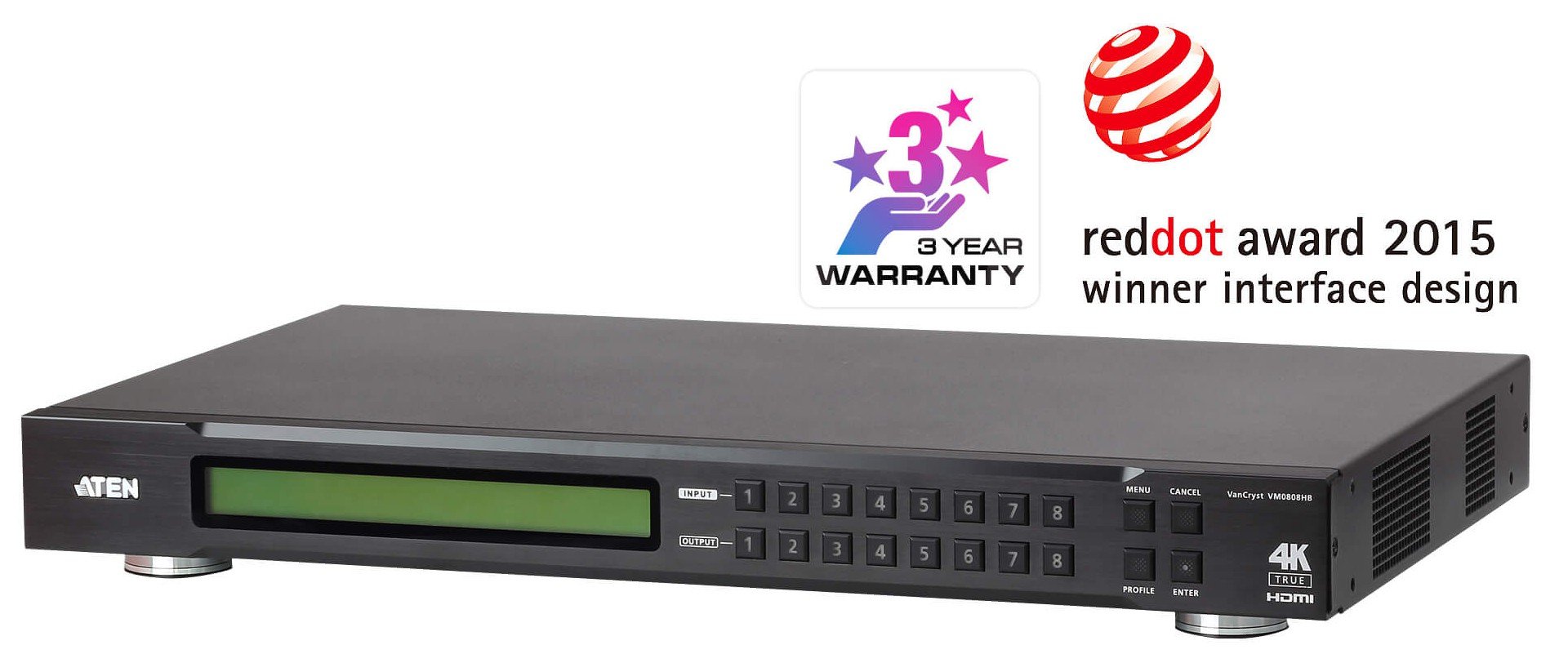 Switch True 4K HDMI Matrix 8x8, VM0808HB ATEN