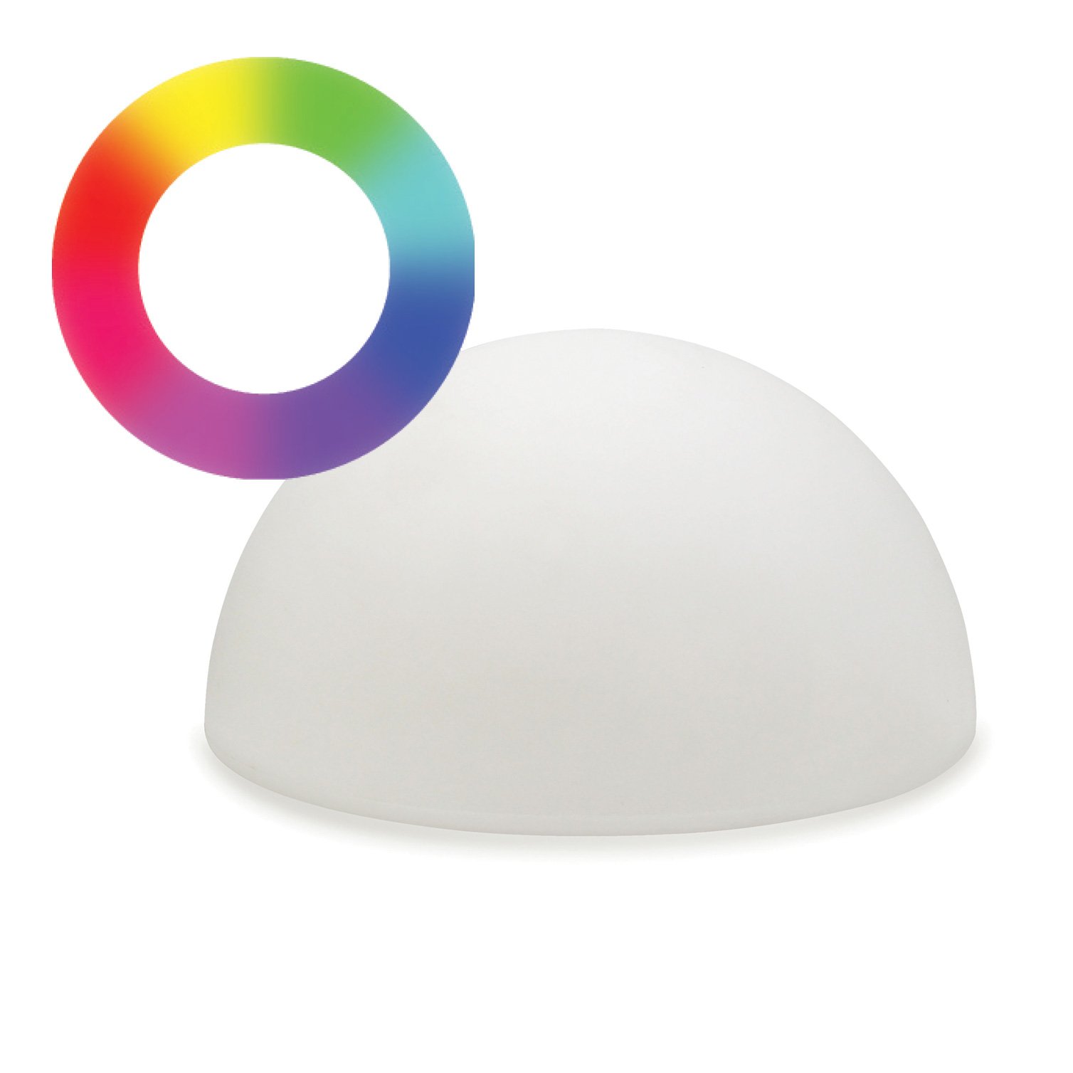 Lampada LED Multicolore a Mezza Sfera TECHLY