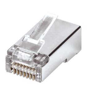 Confezione 100 Plug modulari RJ45 passanti Cat5e FastCrimp INTELLINET