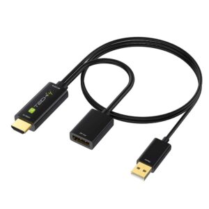 Adattatore Convertitore da HDMI&trade; a Displayport con USB 4K 60Hz TECHLY