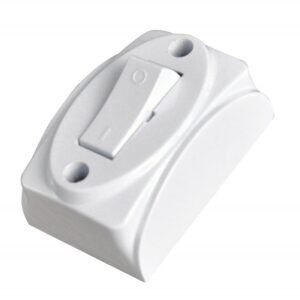 Interruttore di Corrente 2A 250V da muro bianco TECHLY