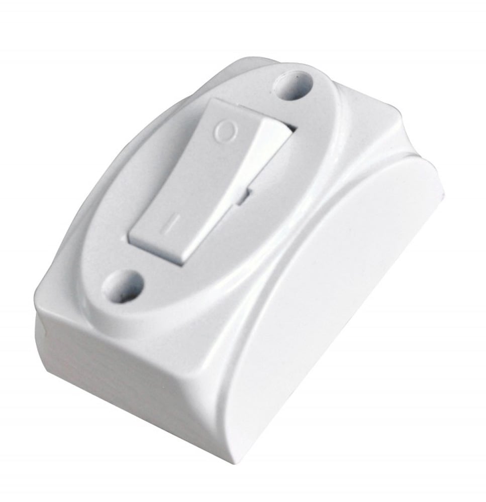 Interruttore di Corrente 2A 250V da muro bianco TECHLY