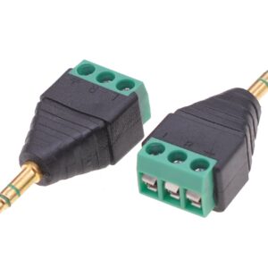 Adattatore Connettore Audio 3.5 mm Maschio a Terminal Block 3 pin TECHLY
