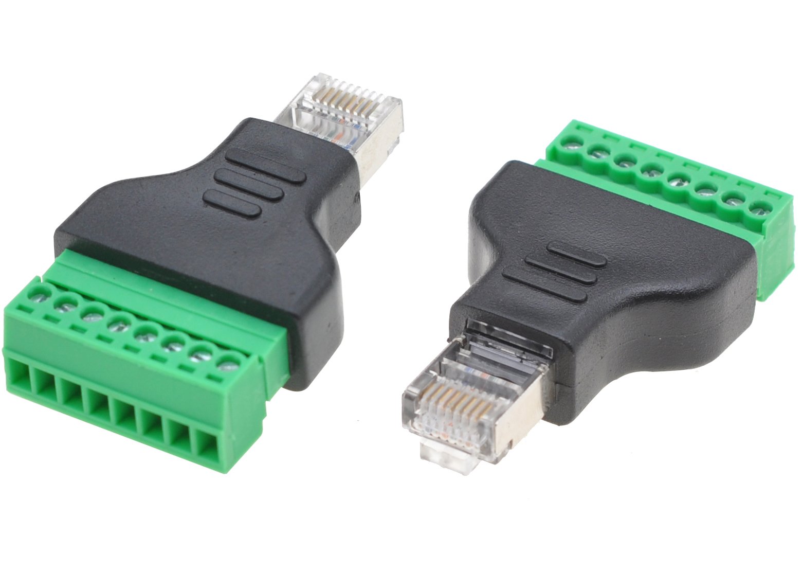 Adattatore Connettore RJ45 Maschio Terminal Block 8 pin TECHLY