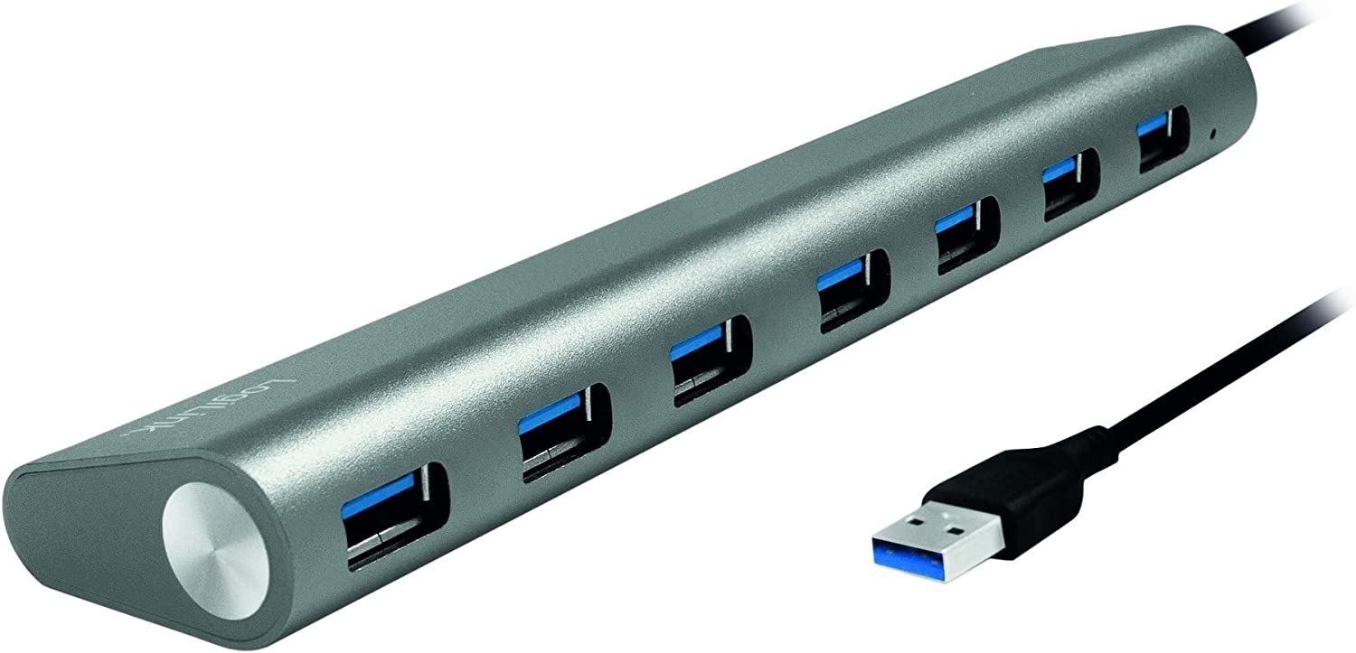 Hub USB 3.0 SuperSpeed 7 porte Alluminio Silver LOGILINK