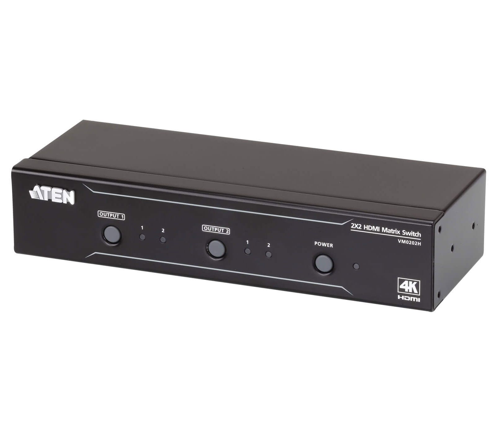 Switch Matrix 2x2 HDMI 4K con Telecomando IR, VM0202H ATEN