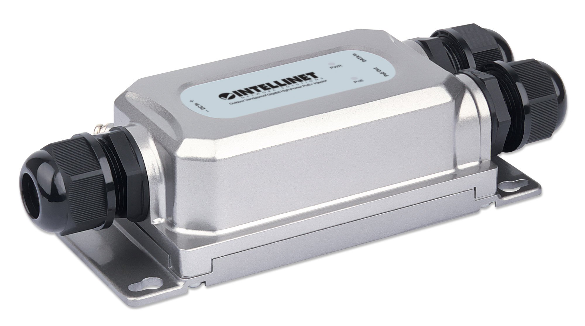 Iniettore Gigabit PoE+ High-Power Antivandalo da Esterno INTELLINET