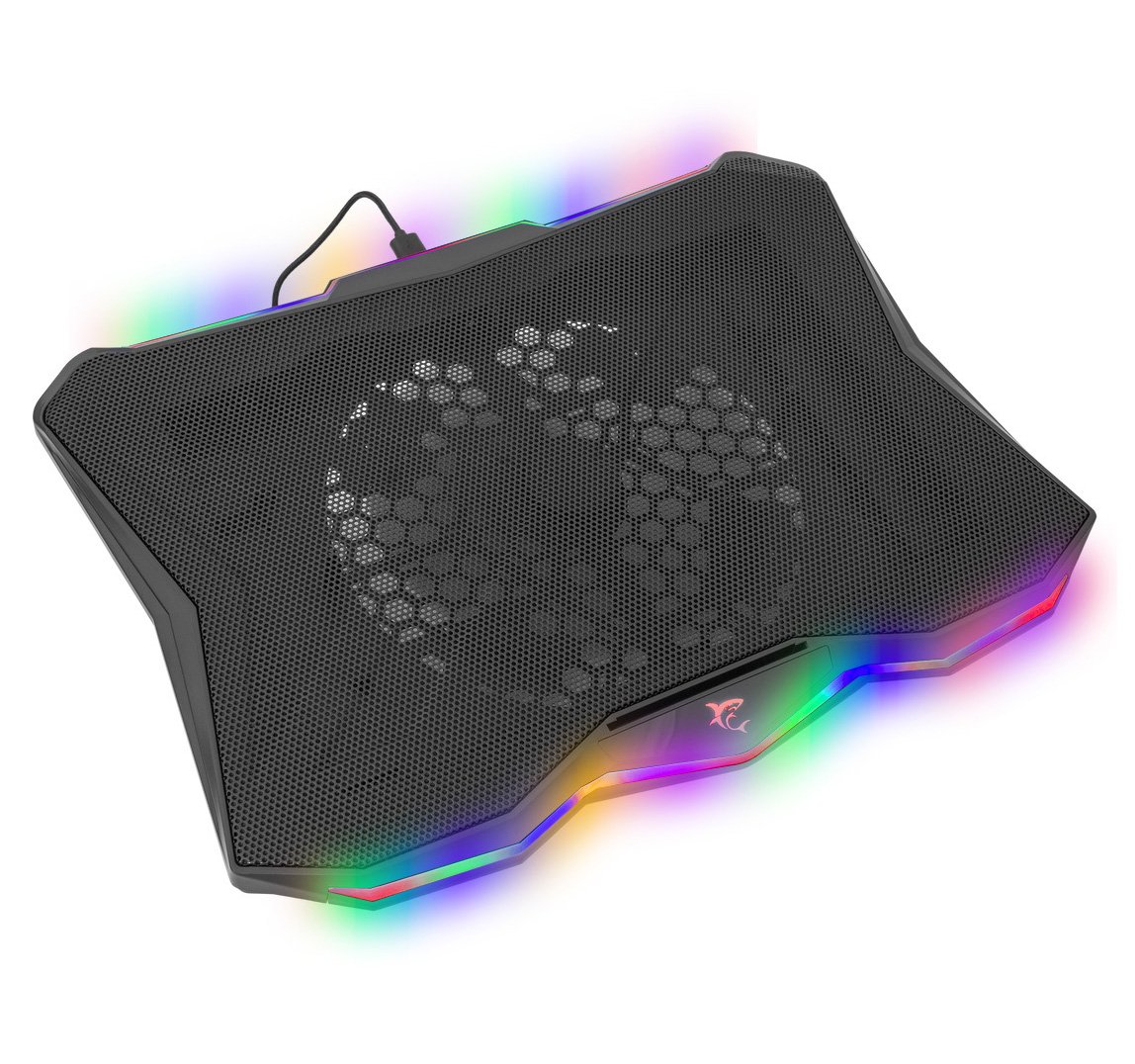 Supporto per Notebook fino a 17.3'' con Ventola per Sistema di Raffreddamento WHITE SHARK