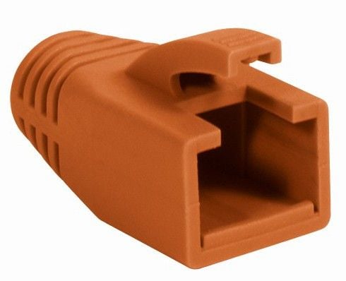 Copriconnettore per Plug RJ45 Cat.6 8mm Arancione INTELLINET