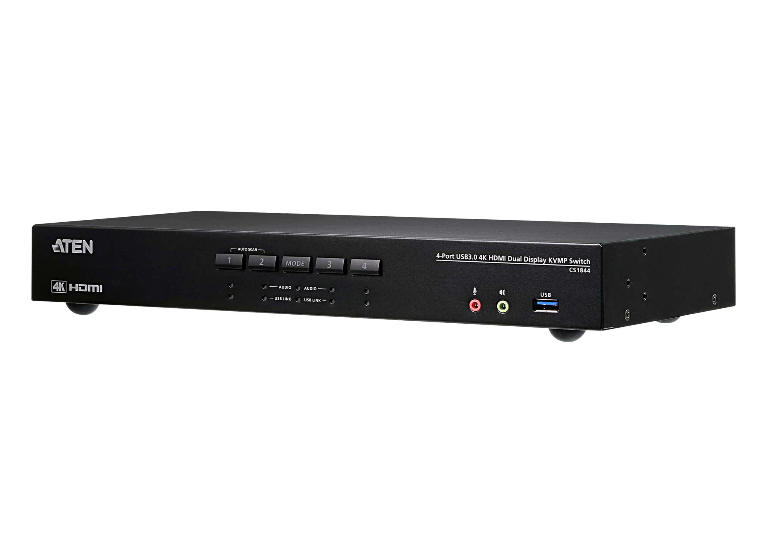 Switch KVMP™ USB 3.0 4K HDMI Dual Display a 4 porte, CS1844-AT-G ATEN