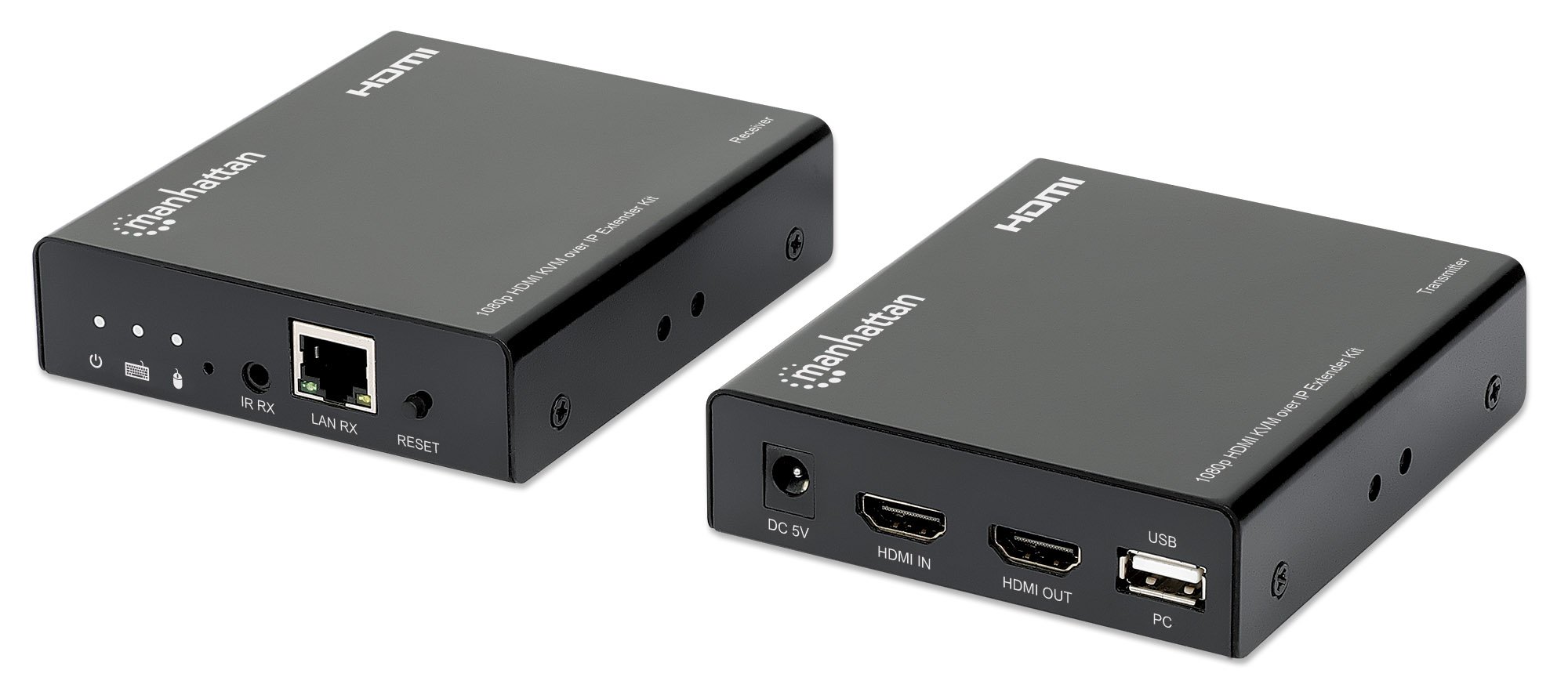 Kit Extender HDMI KVM over IP 1080p fino a 120m MANHATTAN