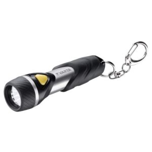 Torcia LED Tascabile a Batteria in Alluminio con Anello Portachiavi VARTA