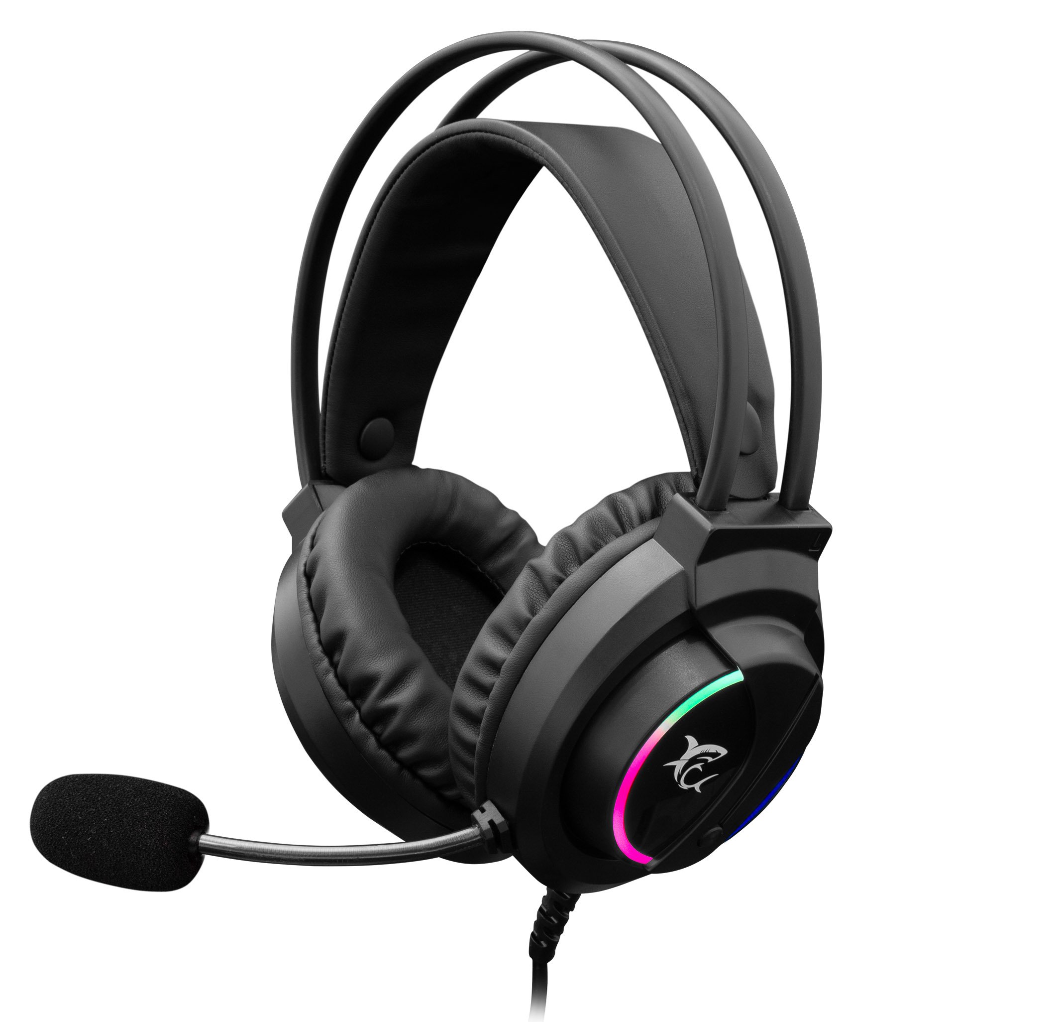 Cuffie Gaming USB 2.0 con Microfono WOLF WHITE SHARK