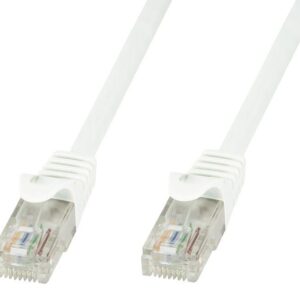 Cavo di Rete Patch in Rame Cat.6 Bianco UTP 0,5m TECHLY PROFESSIONAL