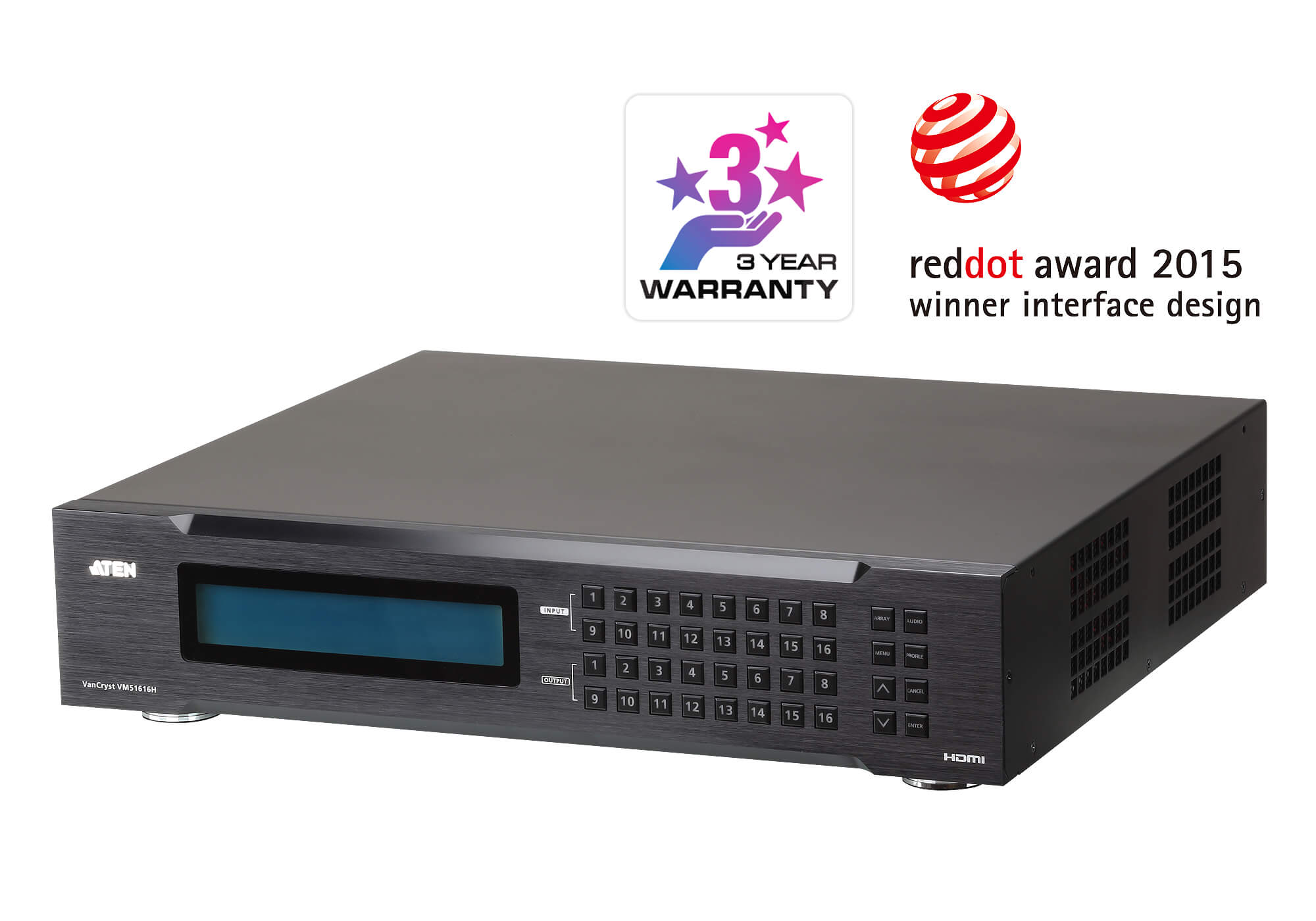 Switch Matrix HDMI 16x16 con Scaler, VM51616H ATEN