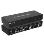 Switch KVM 2 porte DisplayPort1.2 per doppio Monitor TECHLY