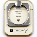 Anello e Supporto per Smartphone Oro TECHLY