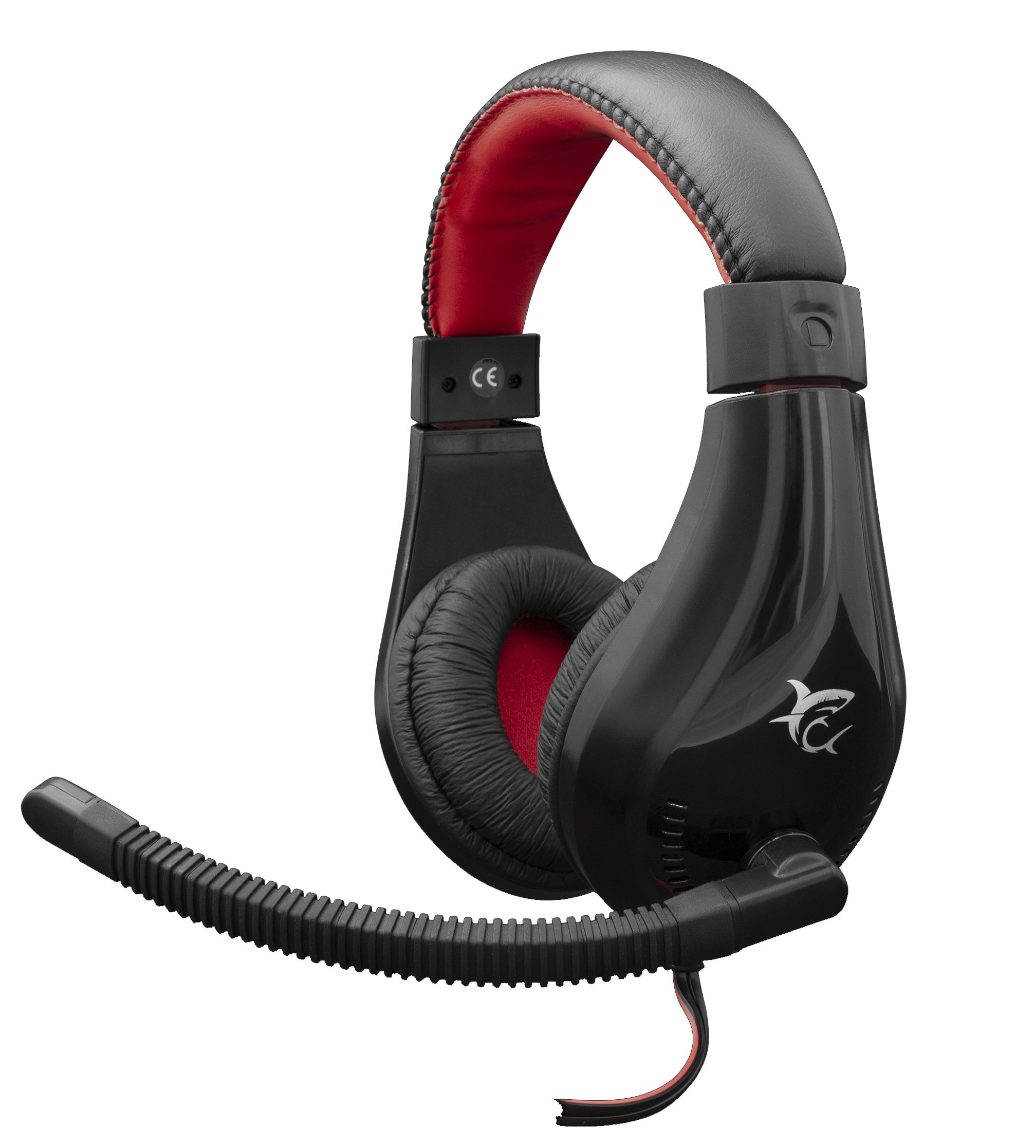 Cuffie Gaming con Microfono Serval Nero Rosso SERVAL WHITE SHARK