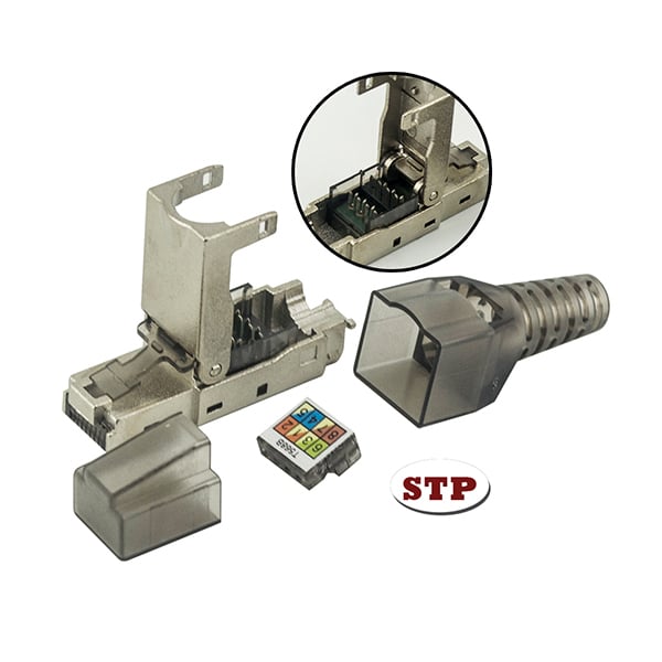 Plug Modulare RJ45 Cat.6A Schermato Toolless TECHLY PROFESSIONAL