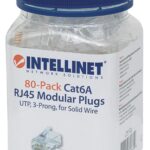 Confezione da 80 Plug Modulari Cat.6A RJ45 UTP INTELLINET