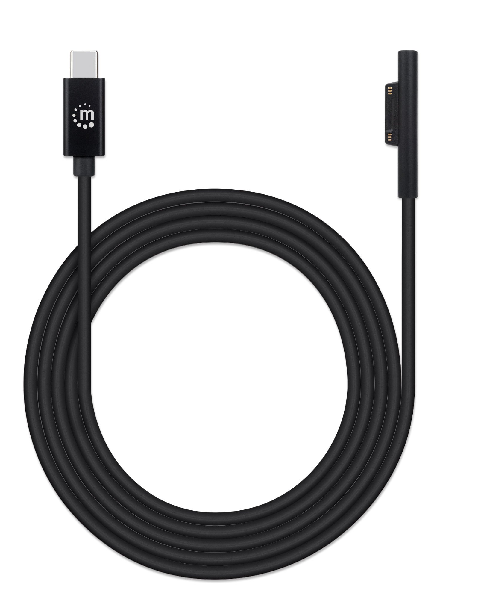 Cavo di ricarica da USB-C™ a Surface® Connect 1,8m Nero MANHATTAN