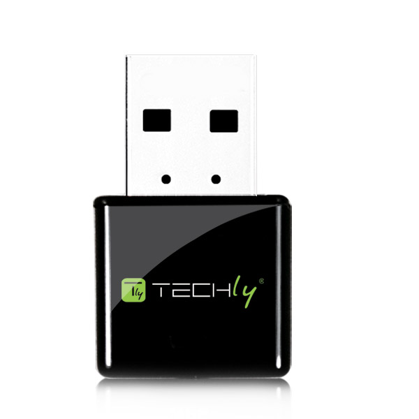 Mini Adattatore WiFi USB 2.4Ghz 300Mbps con tasto WPS TECHLY