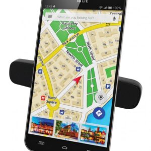 Supporto Magnetico da Auto per Smartphone con Doppia Clip TECHLY