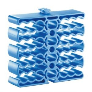 Organizzatore Modulare a Pettine per 24 Cavi Ethernet Blu TECHLY