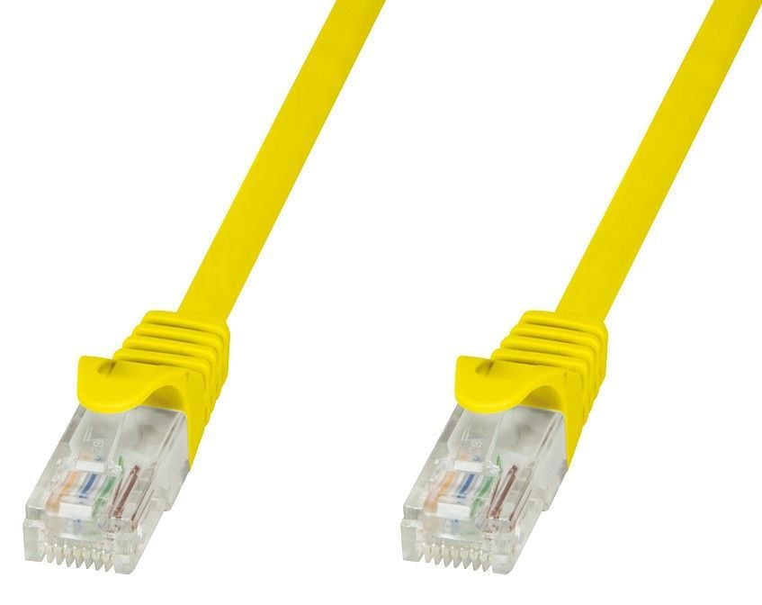 Cavo di Rete Patch in Rame Cat.6 Giallo UTP 0,5m TECHLY PROFESSIONAL