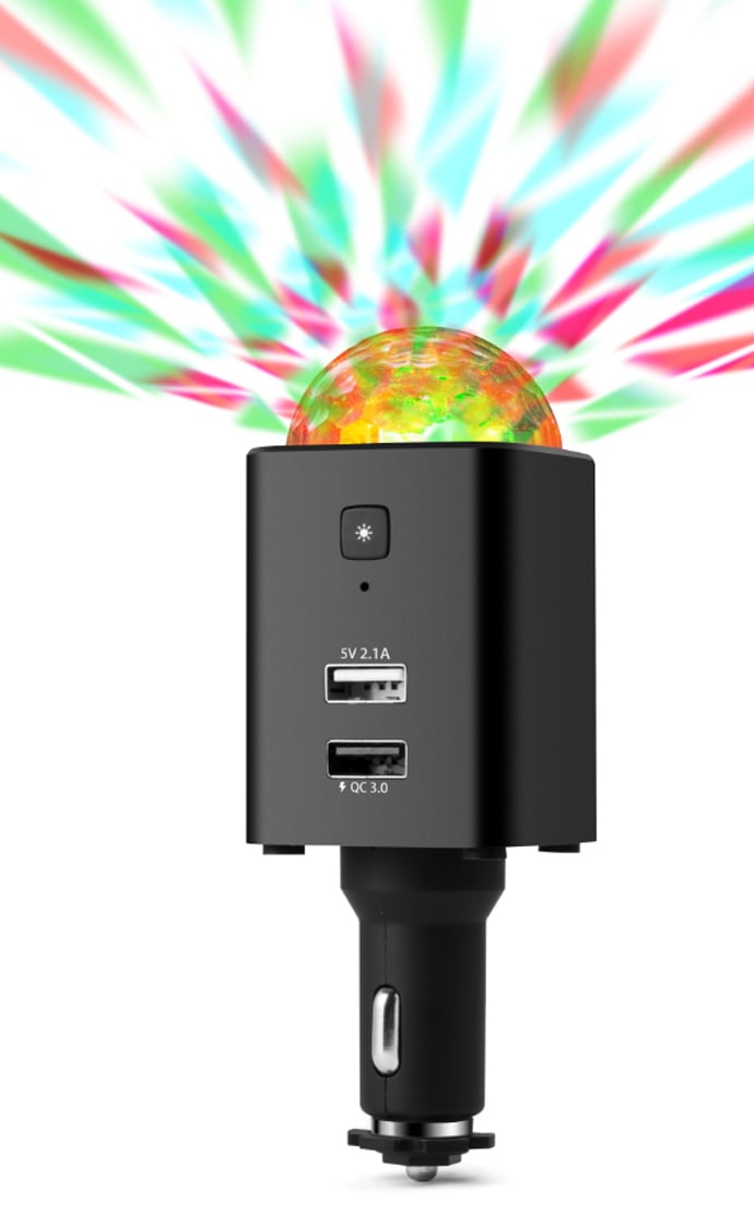 Caricatore da Auto USB-C™ con Luce Disco TX-159 TECHNAXX