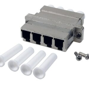 Adattatore Quadruplo LC/LC Metallico Monomodale OEM
