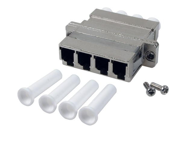 Adattatore Quadruplo LC/LC Metallico Monomodale OEM