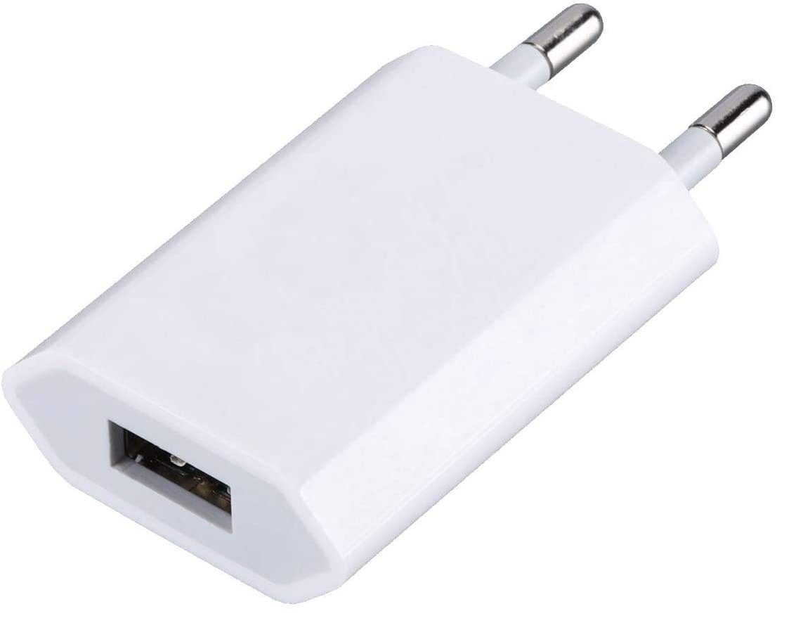 Caricatore USB 1A Compatto Spina Europea Bianco TECHLY