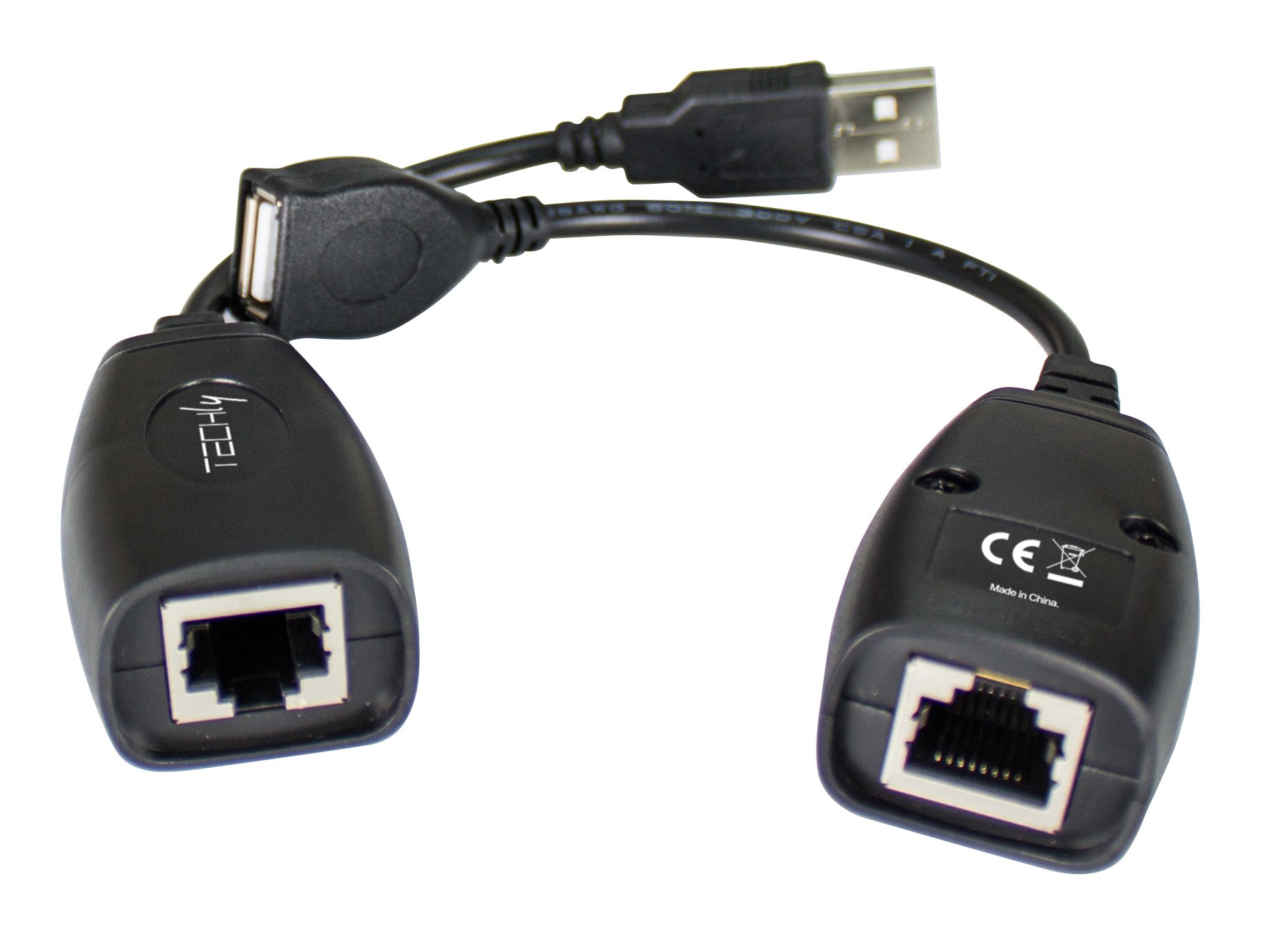 Extender USB su Cavo Cat. 5E/6 fino a 50m TECHLY