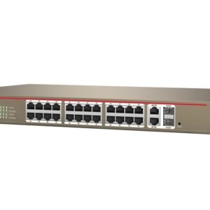 Switch 24 porte 10/100 con 2 porte gigabit/SFP combo con supporto Web-Smart IP-COM