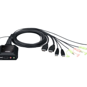 Switch KVM USB 4K HDMI a 2 porte con Selettore Porta Remota, CS22H ATEN