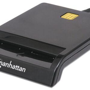 Lettore/Scrittore di Smart Card USB Compatto Nero MANHATTAN