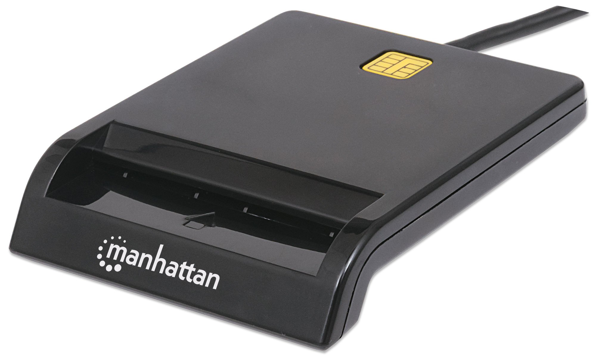 Lettore/Scrittore di Smart Card USB Compatto Nero MANHATTAN
