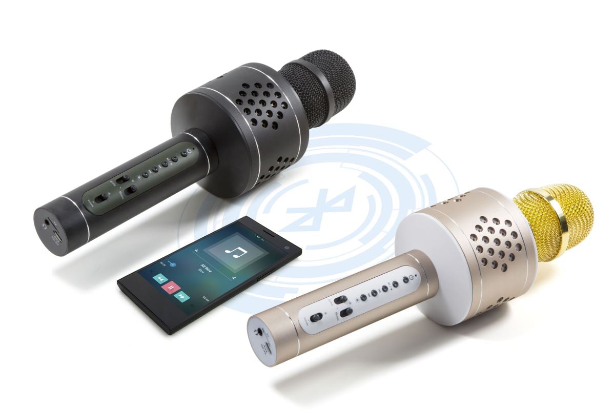 Microfono Karaoke Bluetooth con TWS per Cantare in Duetto Nero, BT-X35 MUSICMAN
