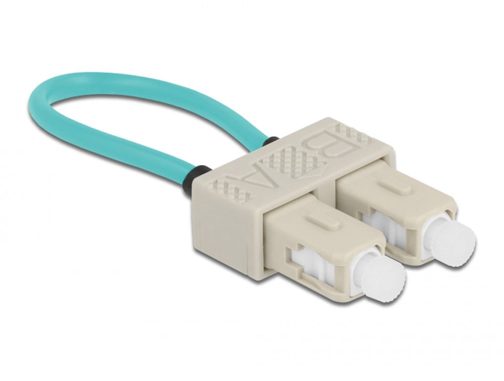 Cavo di Prova Accoppiatore Loopback Fibra Ottica Multimodale OM3 SC DELOCK