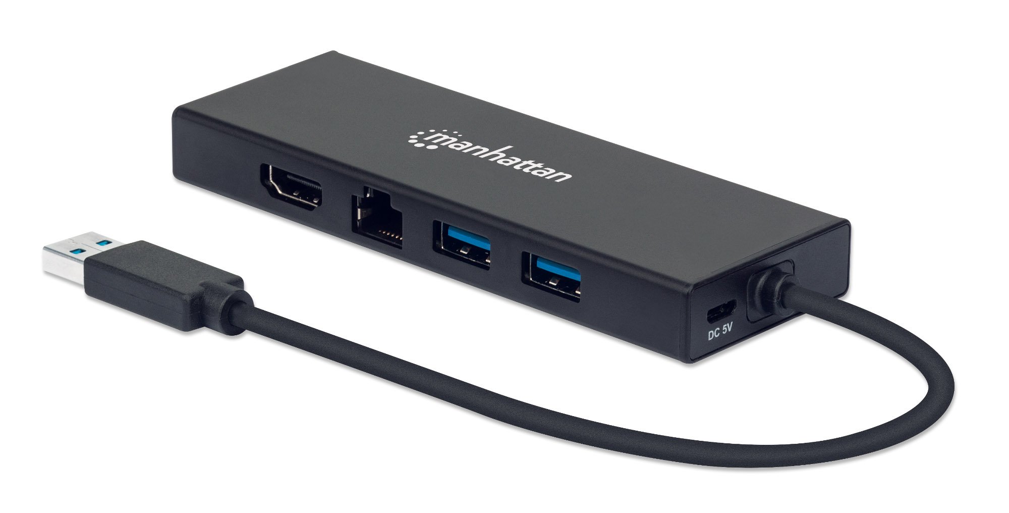 Adattatore SuperSpeed USB Multiporta Doppio Monitor MANHATTAN - immagine 2