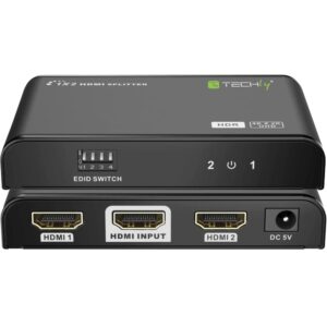 Splitter HDMI2.0 4K 2vie HDR/EDID TECHLY