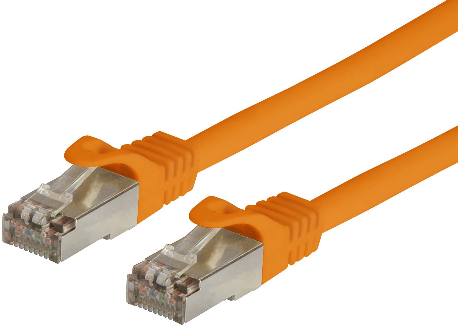 Cavo di Rete Patch in Rame Cat. 6A SFTP LSZH 2 m Arancione TECHLY PROFESSIONAL